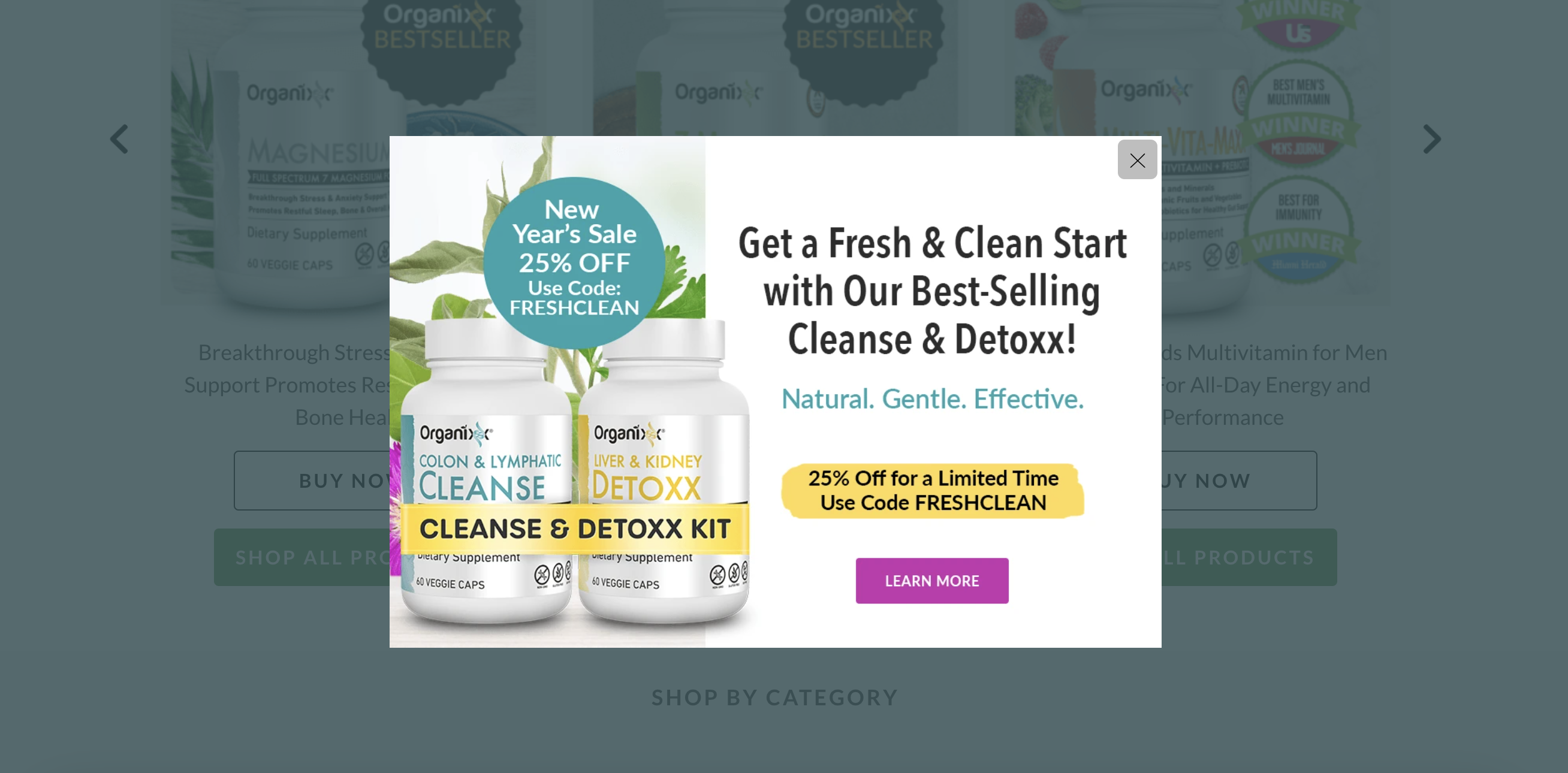 Organixx's pop-up is offering a great bundle on their products
