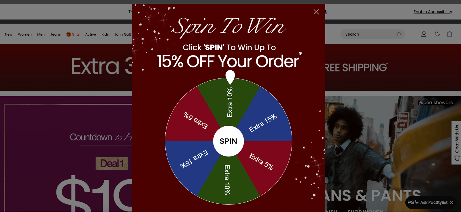 Spin to Win wheel