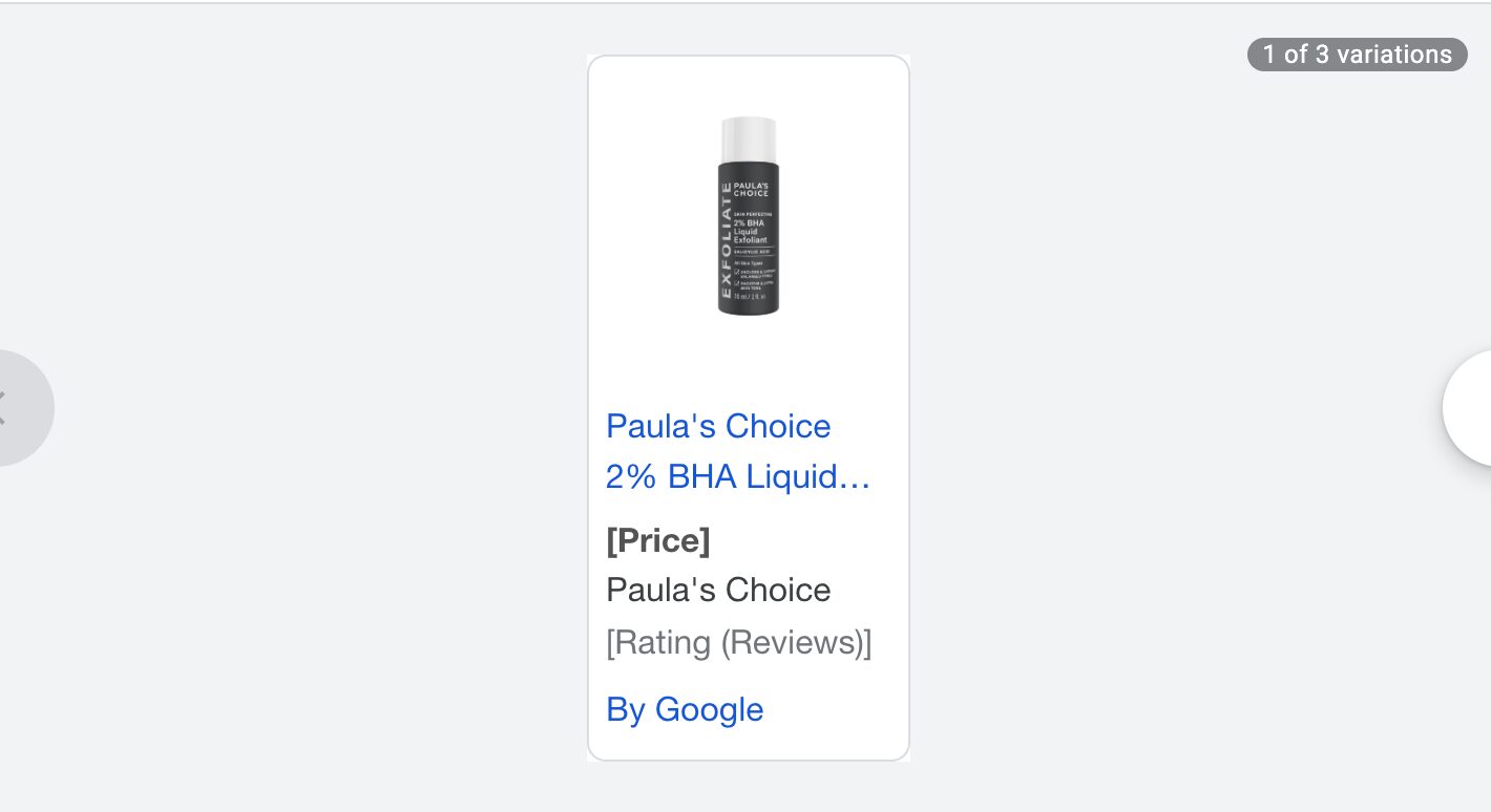 Paula's choice ads
