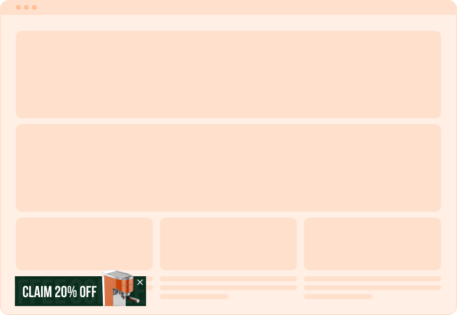 Add a sticky teaser to make sure they dont forget about your coupon codes.