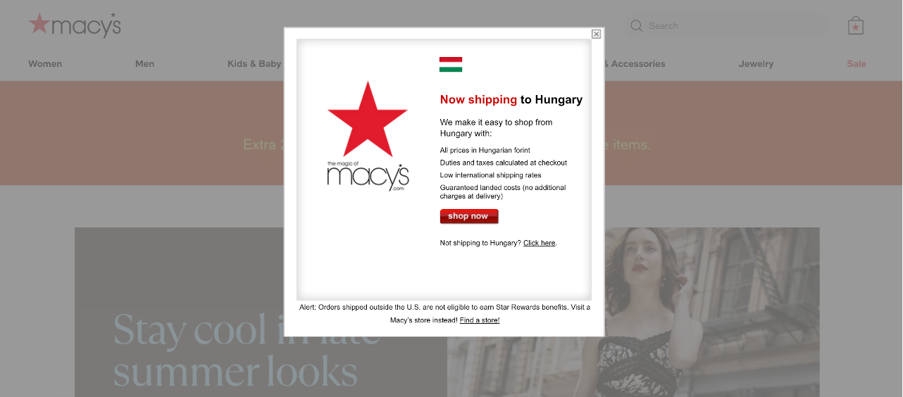 Macy’s website personalization