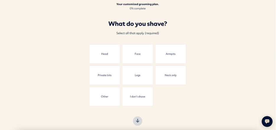 Dollar Shave Club's quiz is collecting data