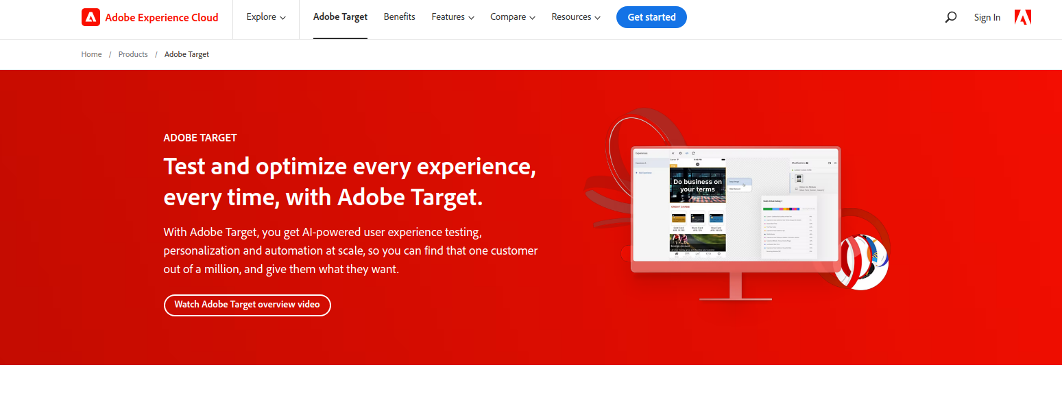 Adobe Target, a great website personalization tool