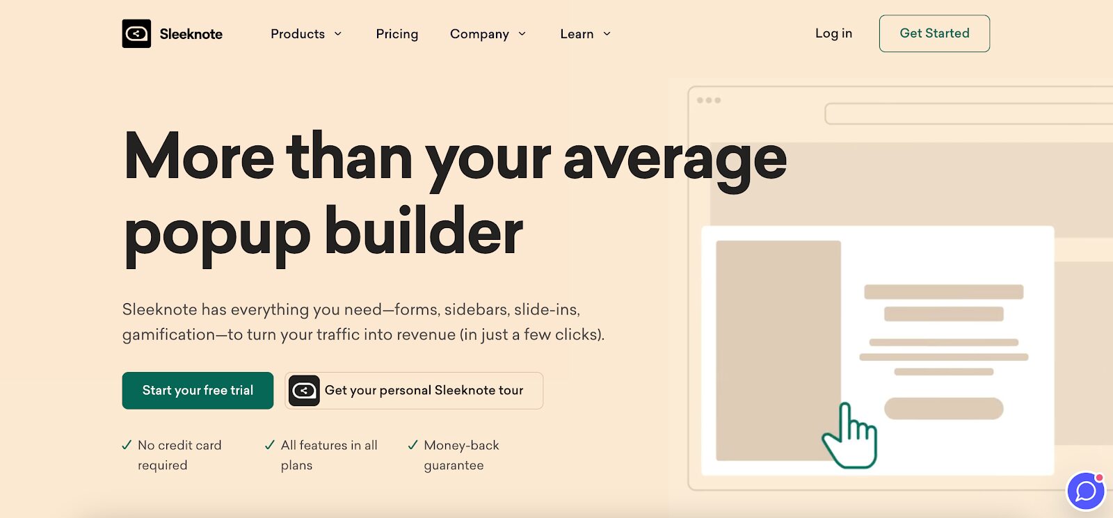 Sleeknote is a great Picreel alternative