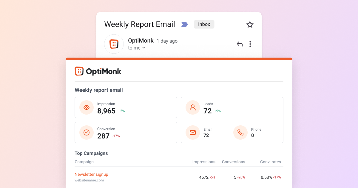 Report emails