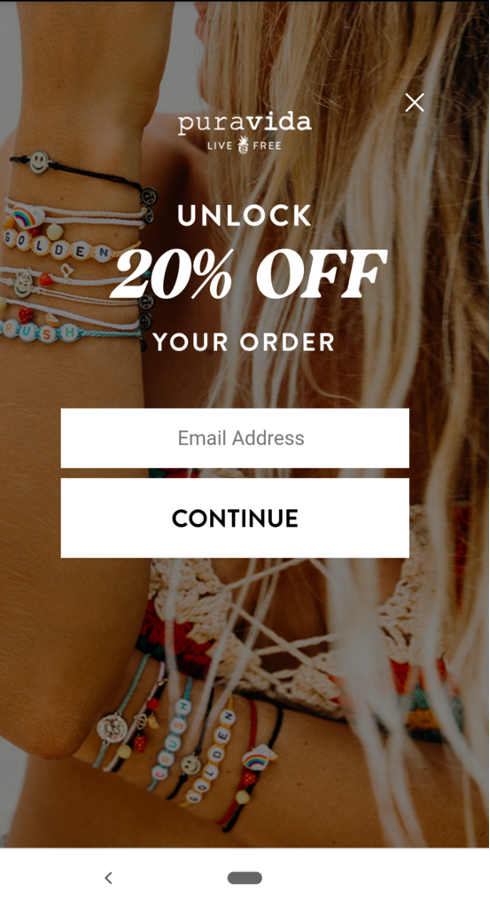 Pura vida website popup best practices