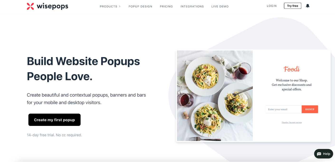 Wisepops WordPress popup