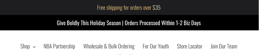 Dynamic free shipping bar