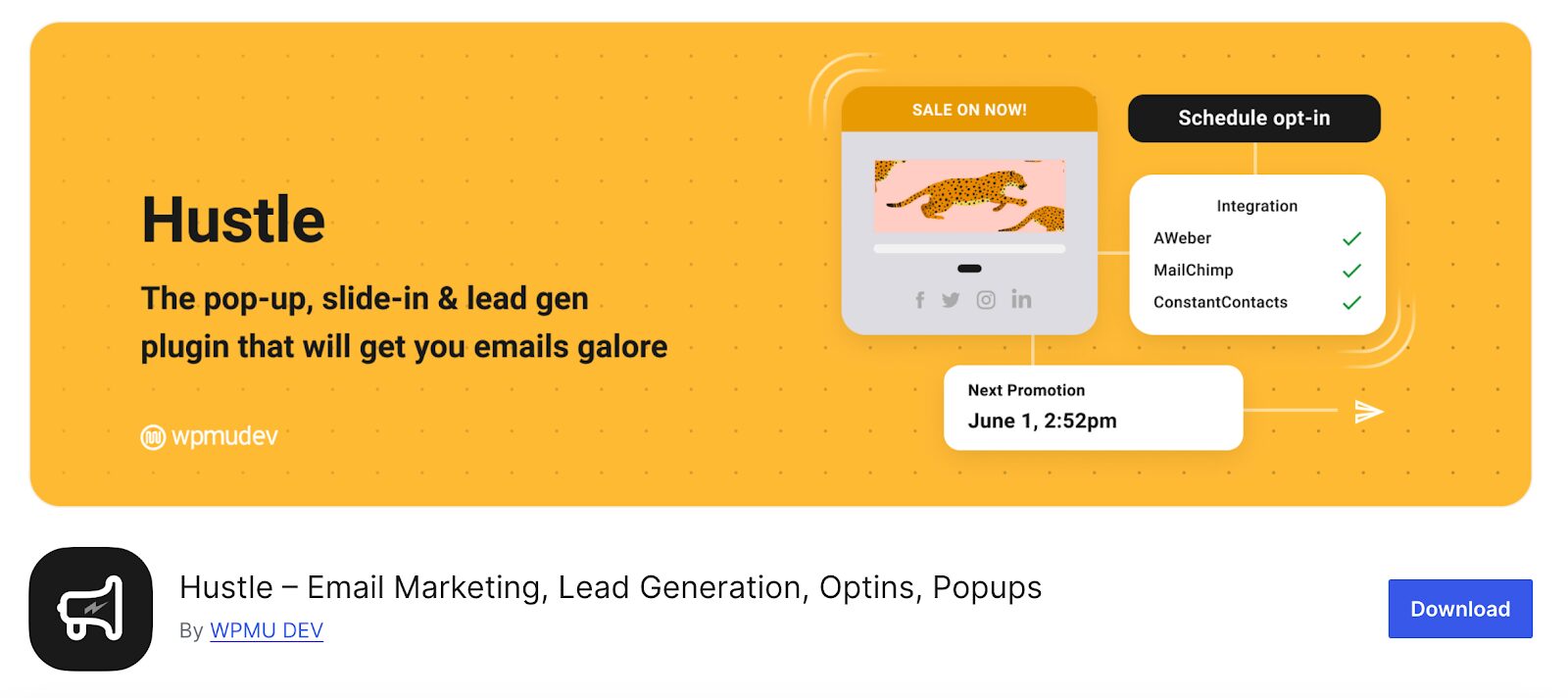 Increase conversion rates with Hustle and promote your special offers on effective pop-ups