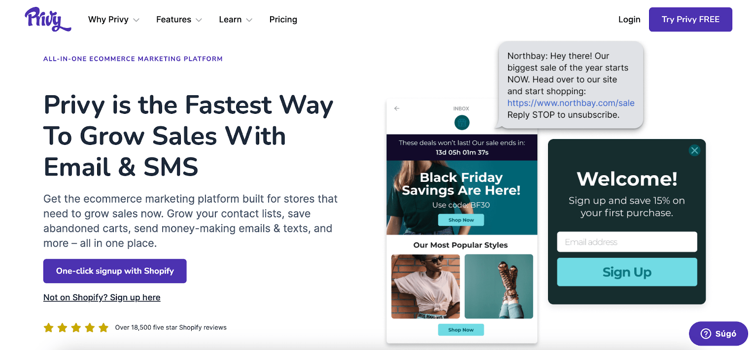 Privy is one of the other Popupsmart alternatives