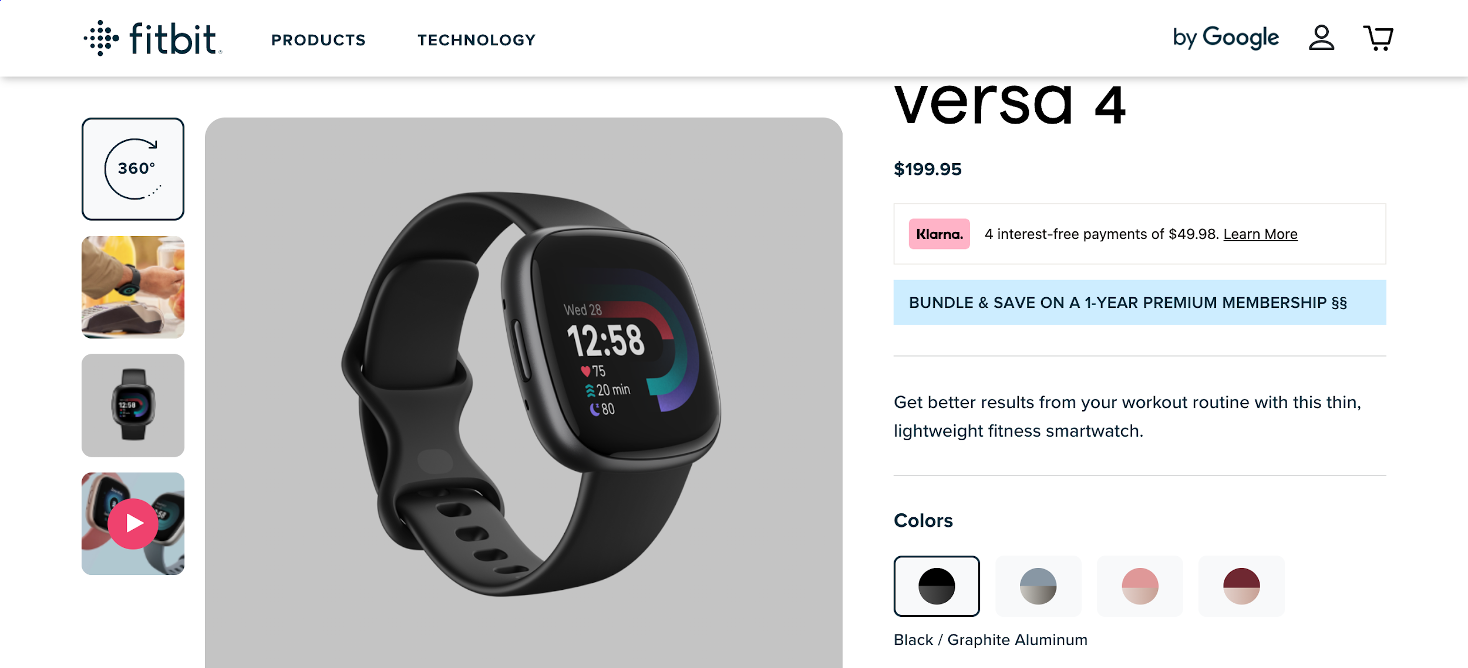 Write product descriptions like Fitbit