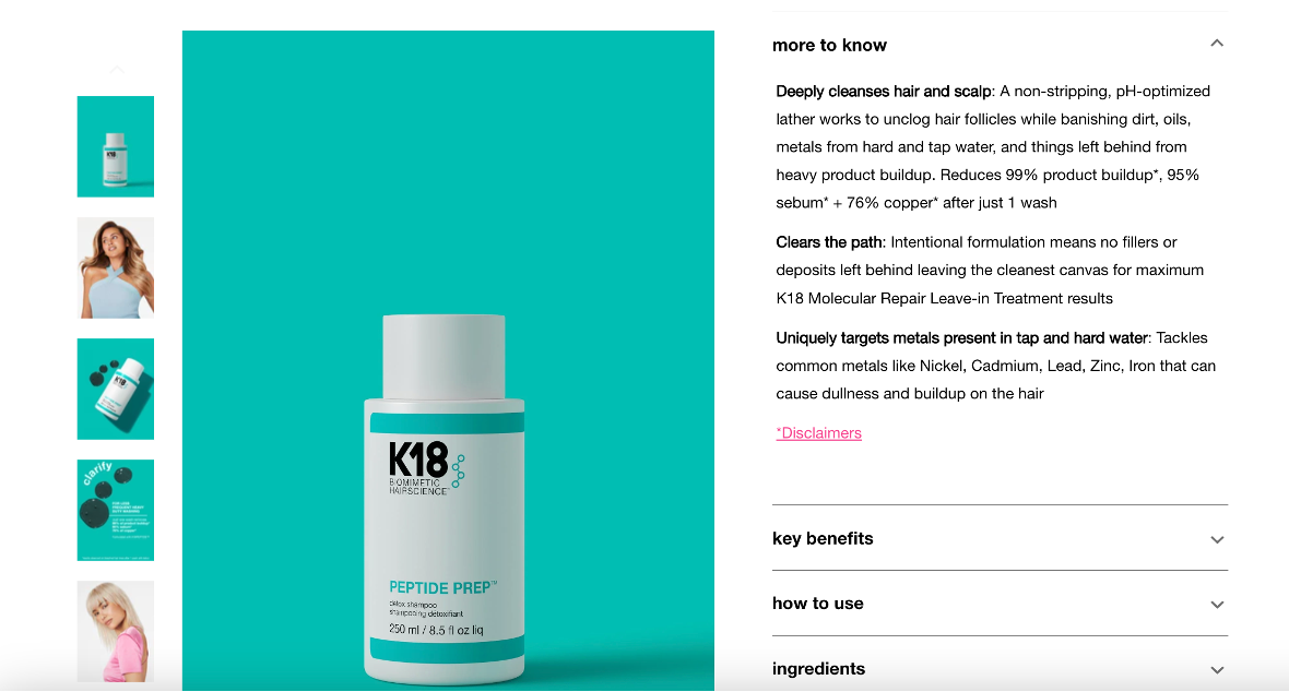 Product Detail Page