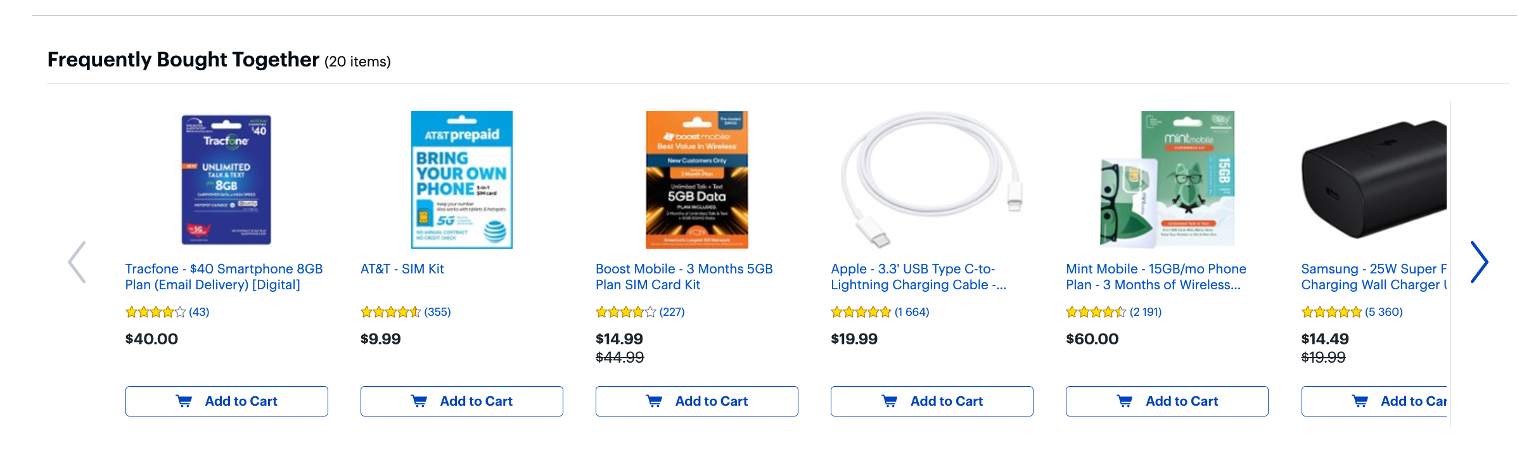 Product page examples from BestBuy