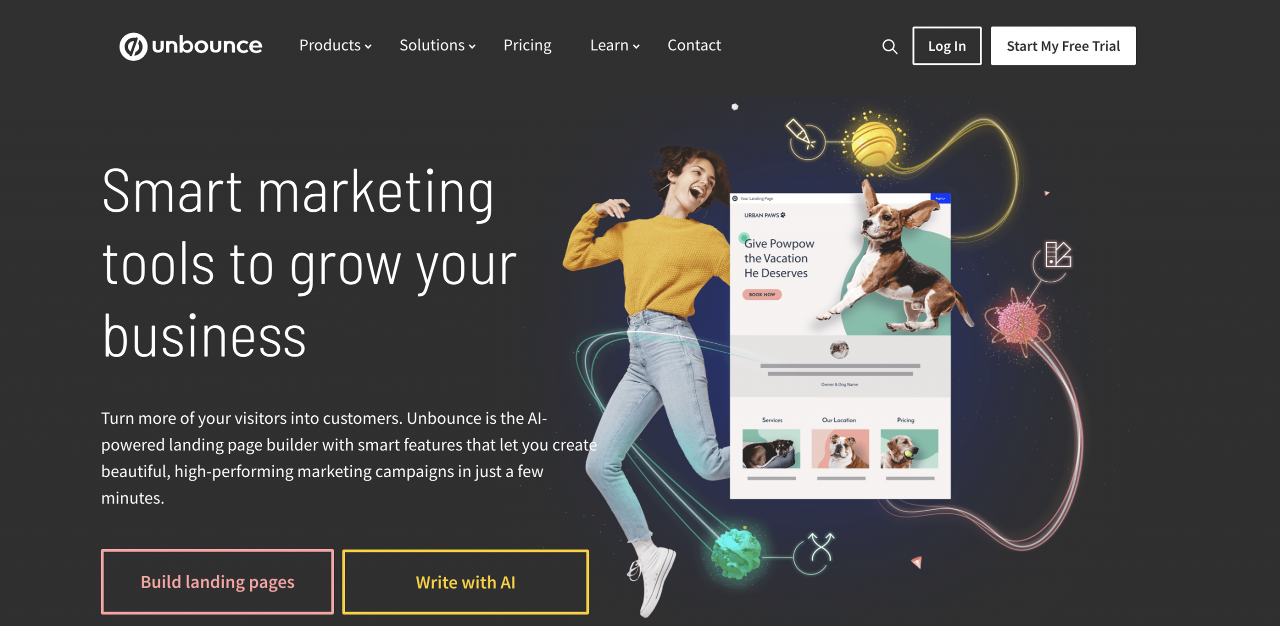 Unbounce landing page builder