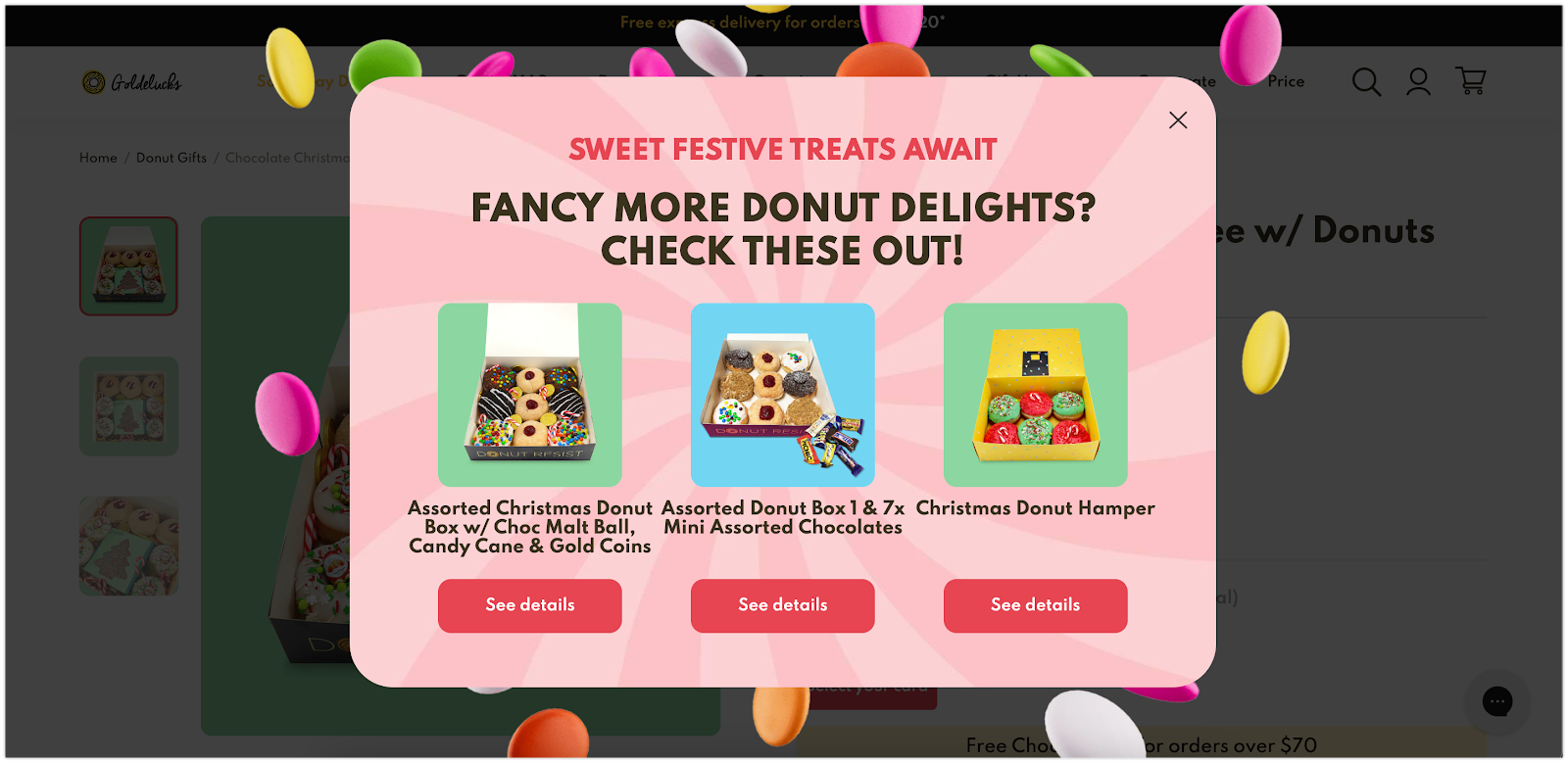 Goldelucks recommended products to nudge visitors and achieve more sales.