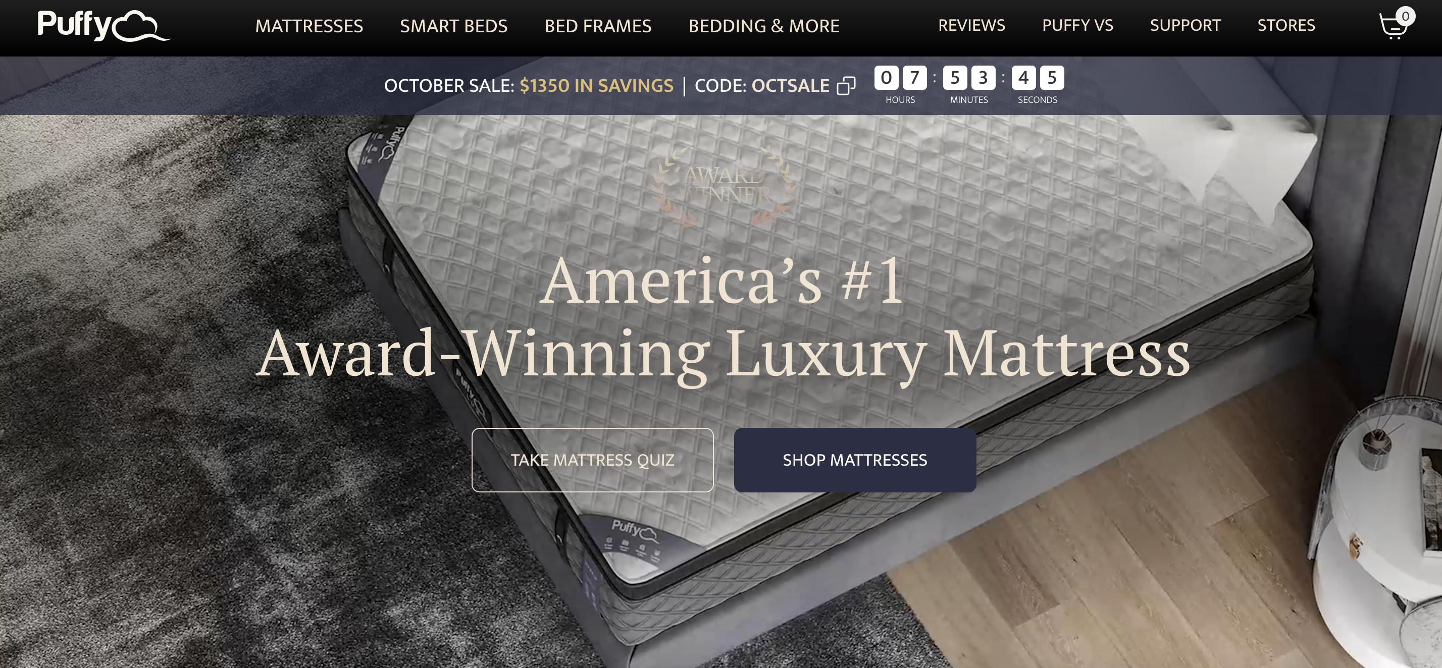 Puffy Shopify store