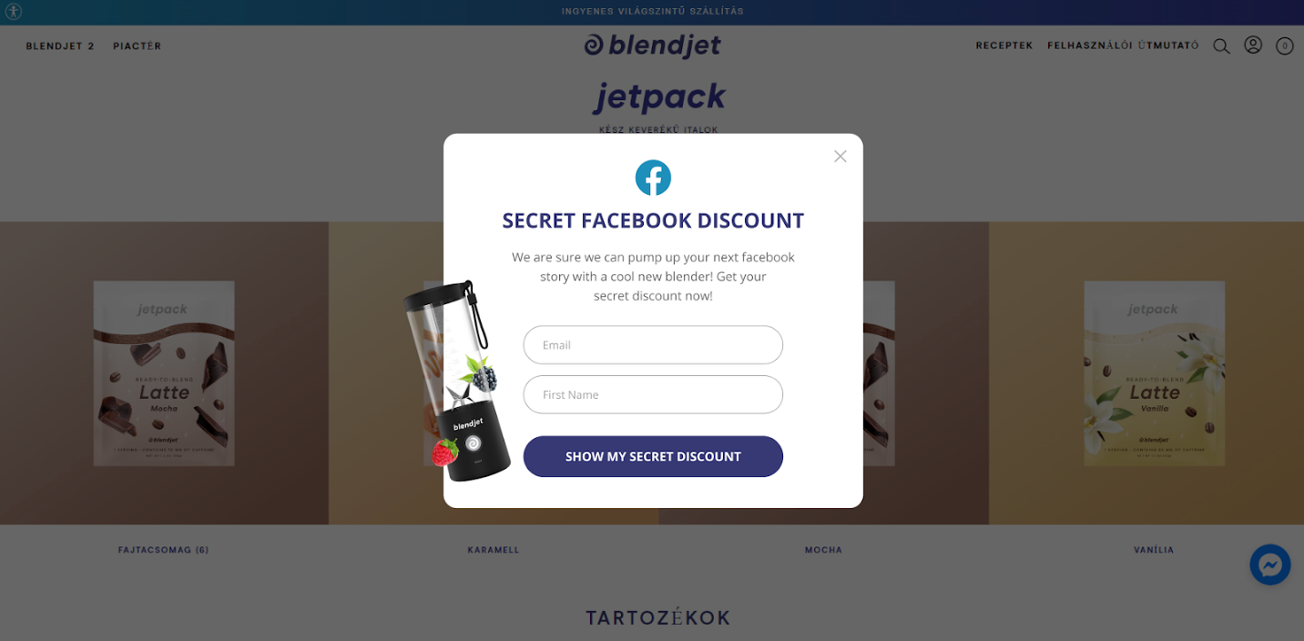 Referral marketing strategies: Blendjeet differentiates traffic based on traffic source