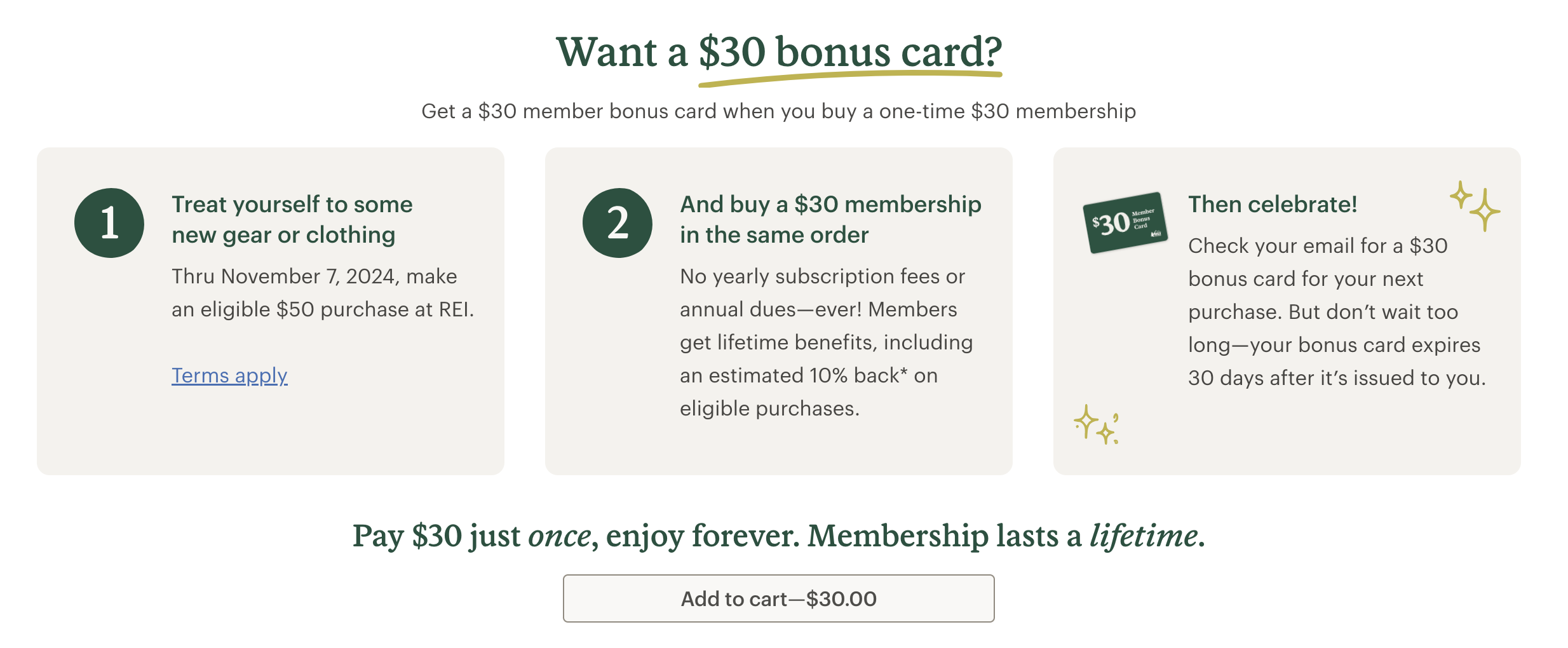 REI Co-op Membership program