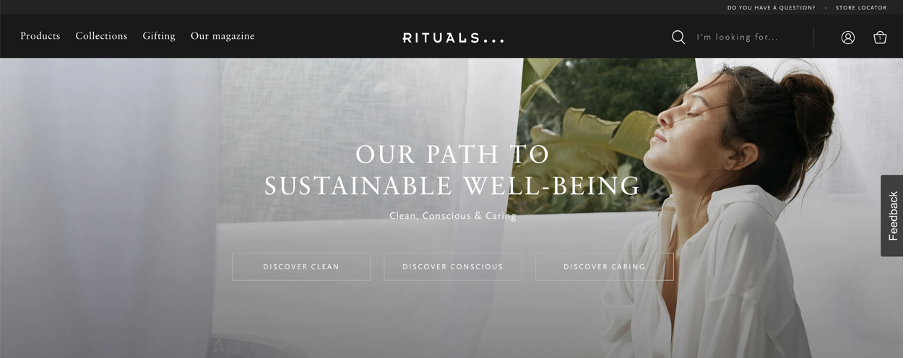 sustainability landing page