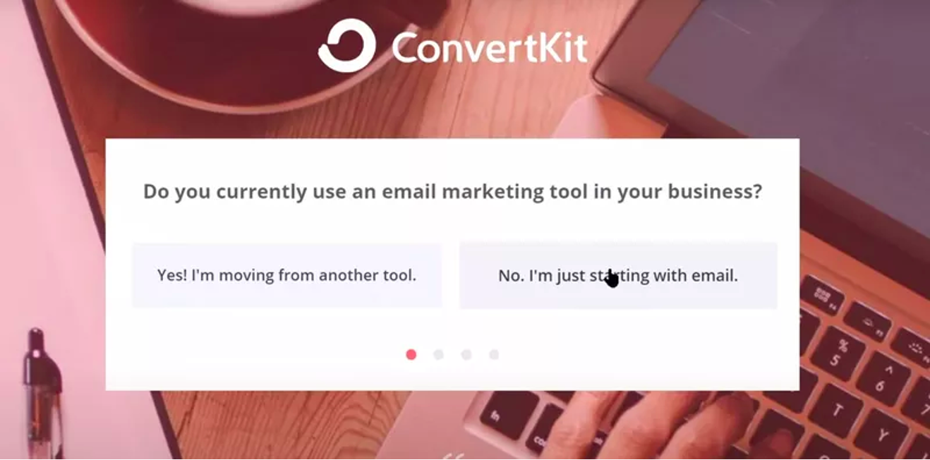 SaaS personalization by Convertkit