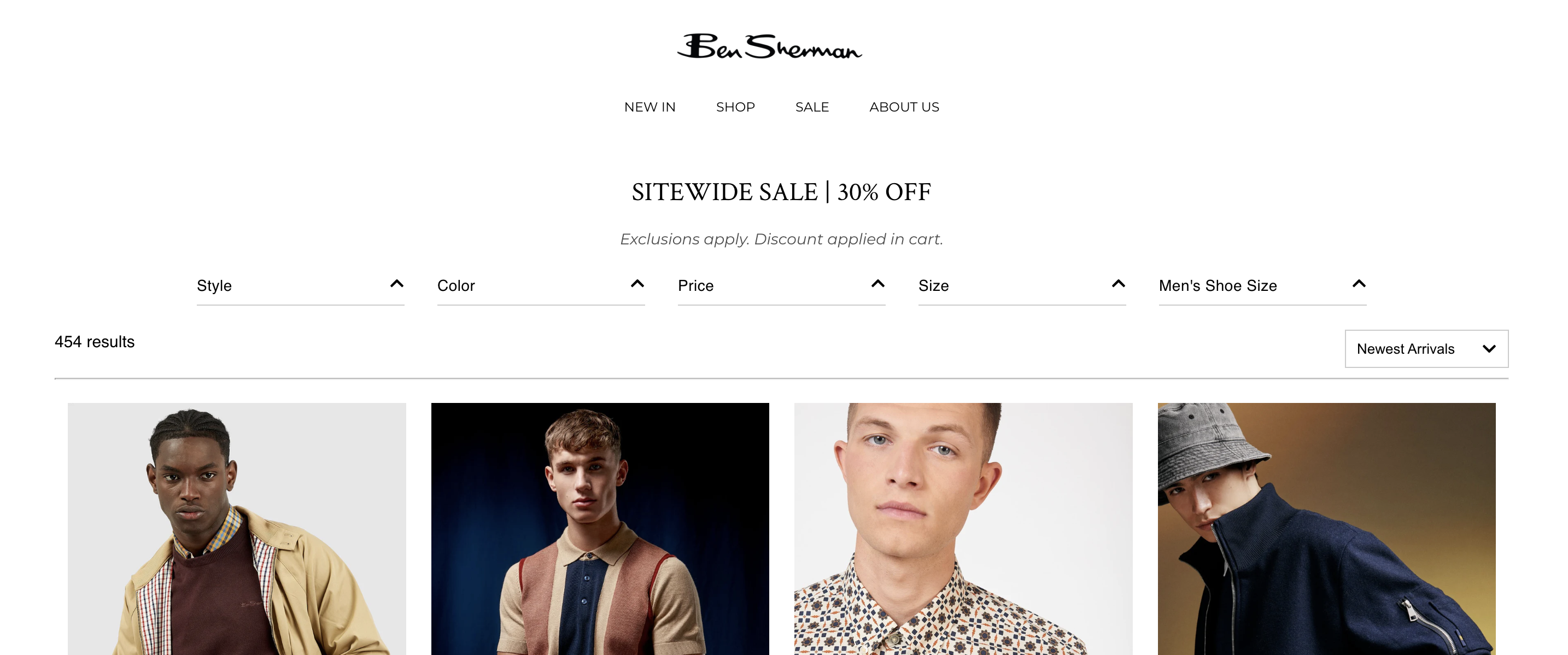 Ben Sherman sales promotion examples