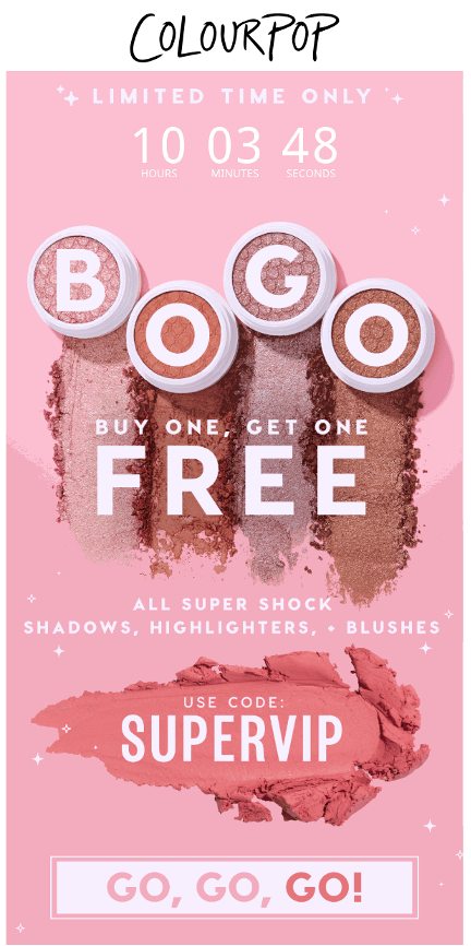 Colourpop's BOGO sales promotion is effective, and stand out from the crowd.