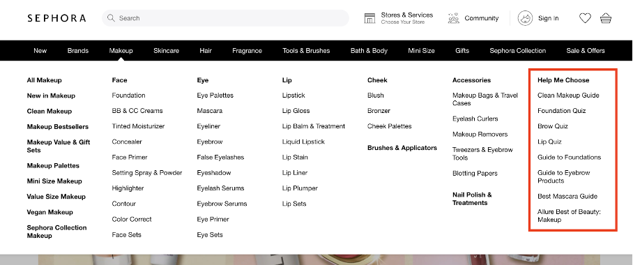 12 Awesome Lead Magnets for Ecommerce to Grow Your Revenue sephora shopping guide - 12 Awesome Lead Magnets for Ecommerce to Grow Your Revenue