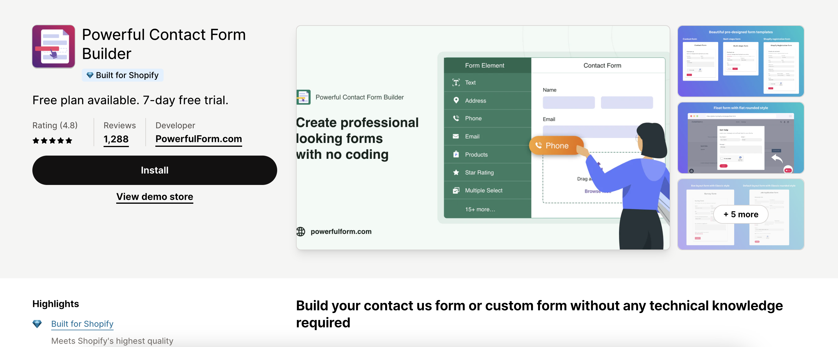 Powerful Contact Form Builder