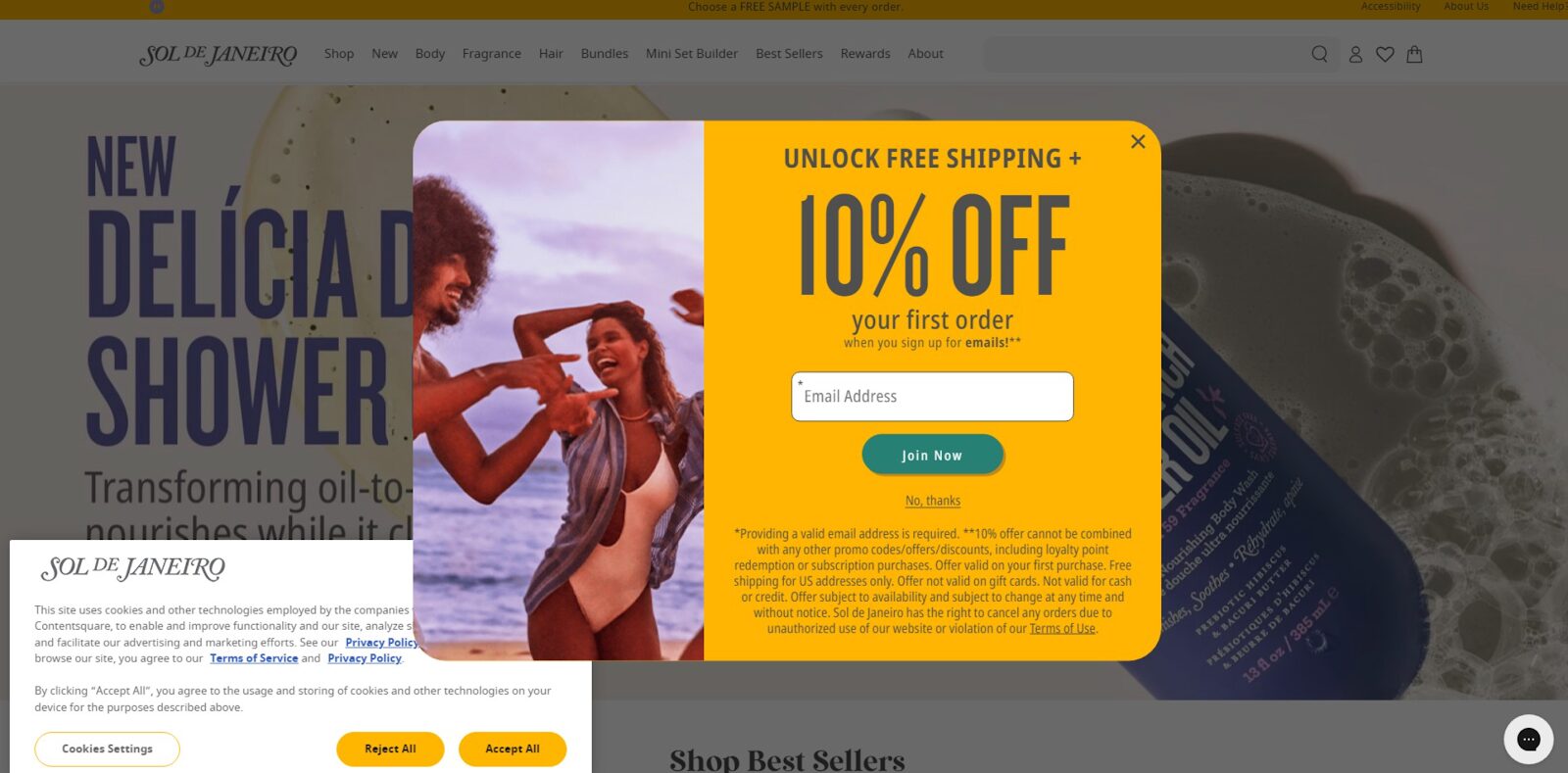 Email capture popup