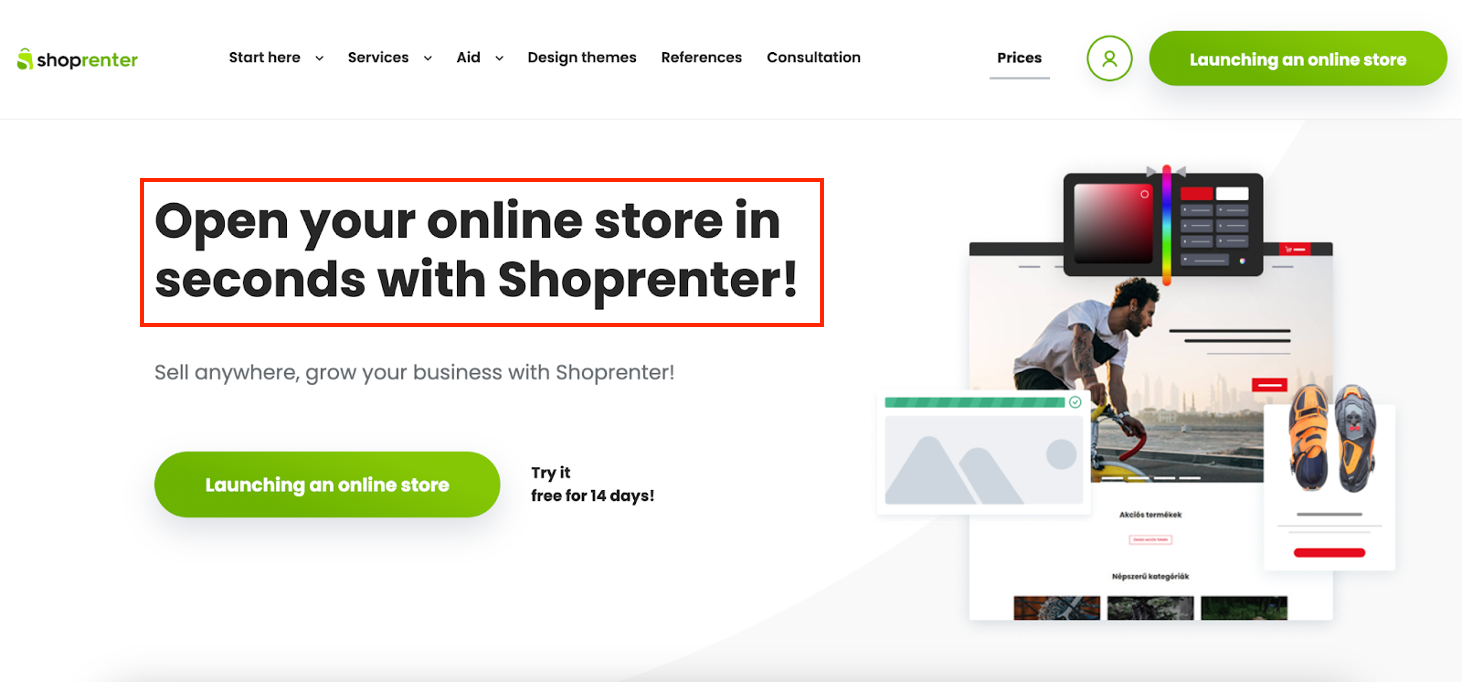 Shoprenter content personalization example