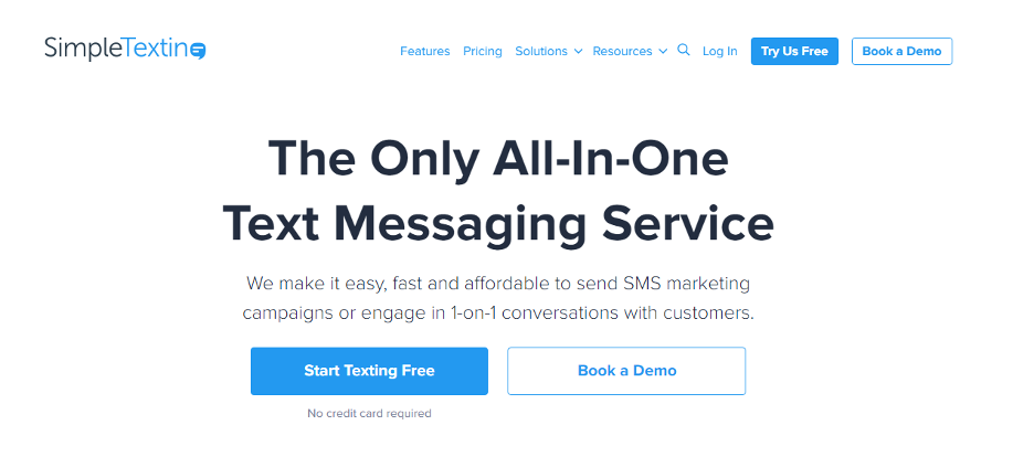 SimpleTexting offers SMS marketing services