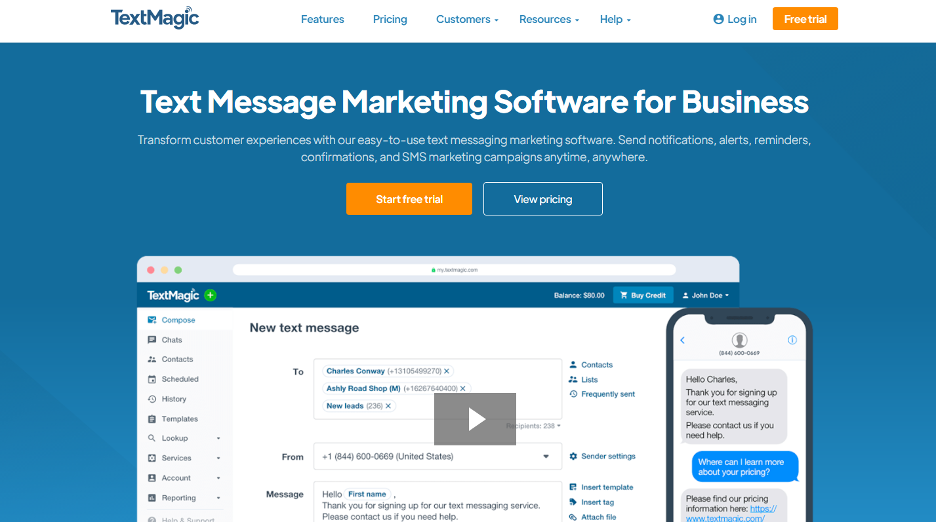 Best SMS marketing software