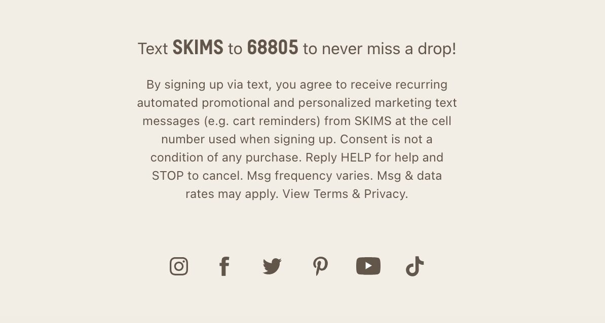 Keyword opt in can encourage users to subscribe via text messaging.