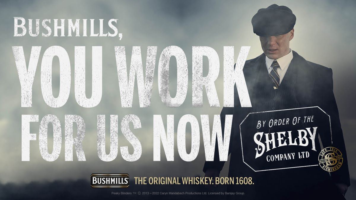 Bushmills partnering with Netflix to promote their whiskey with a killer subject line