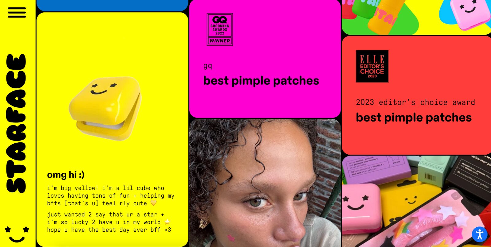 The design, imagery, and language are all aligned with Gen Z's aesthetic and tone.