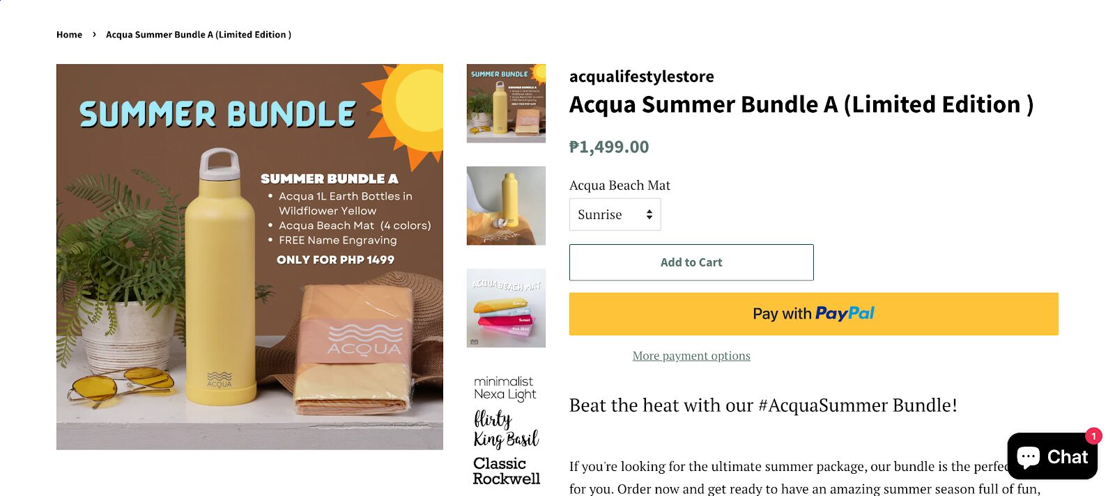 Another one from summer marketing ideas is to create limited edition summer bundles.