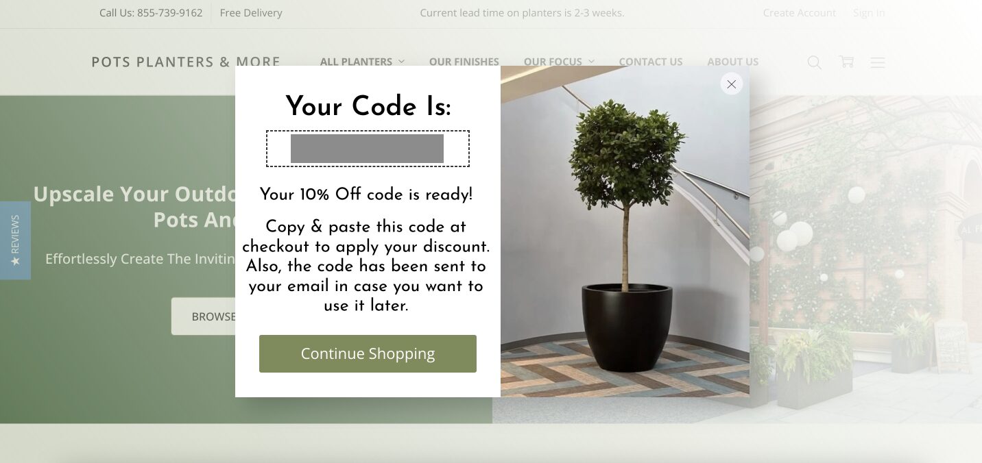 Make sure your customers knows how to redeem the coupon code on your website.