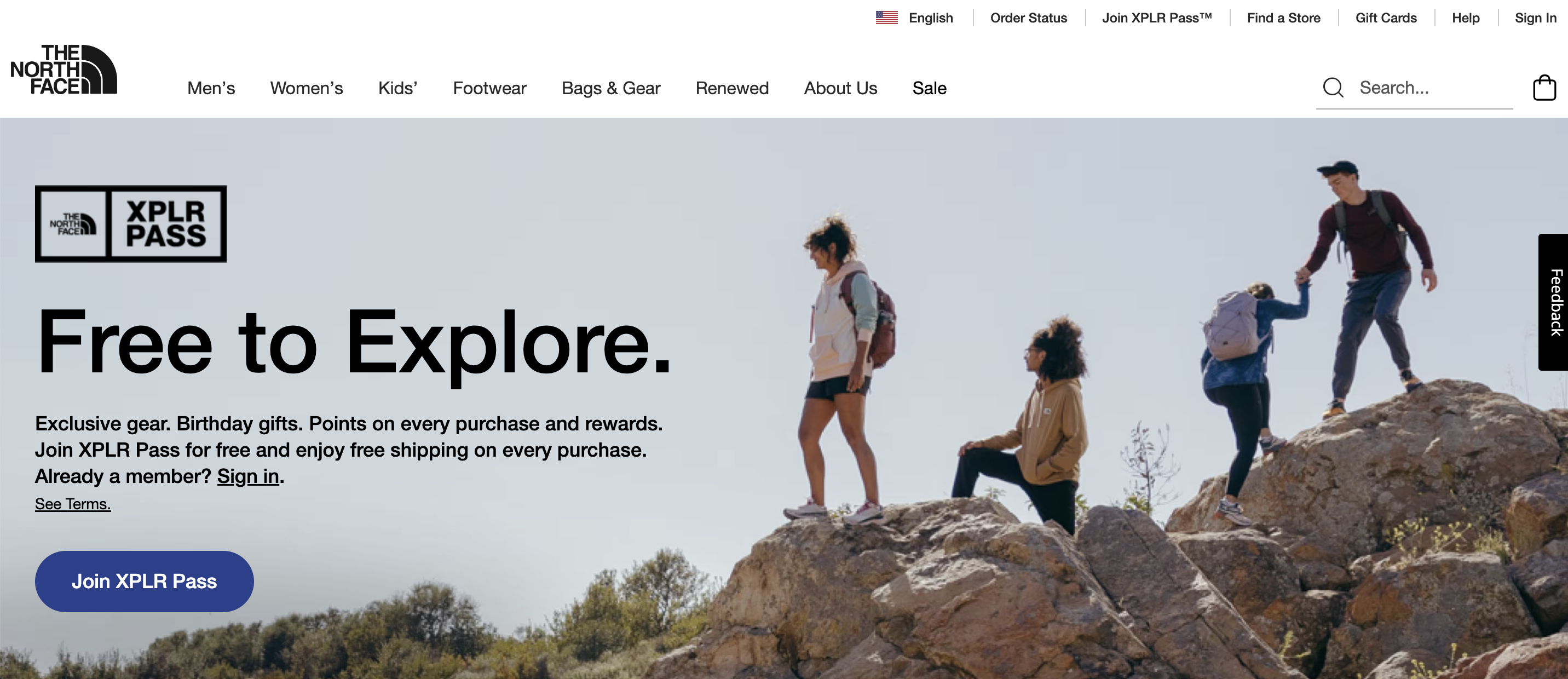 The North Face XPLR Pass points-based loyalty programs