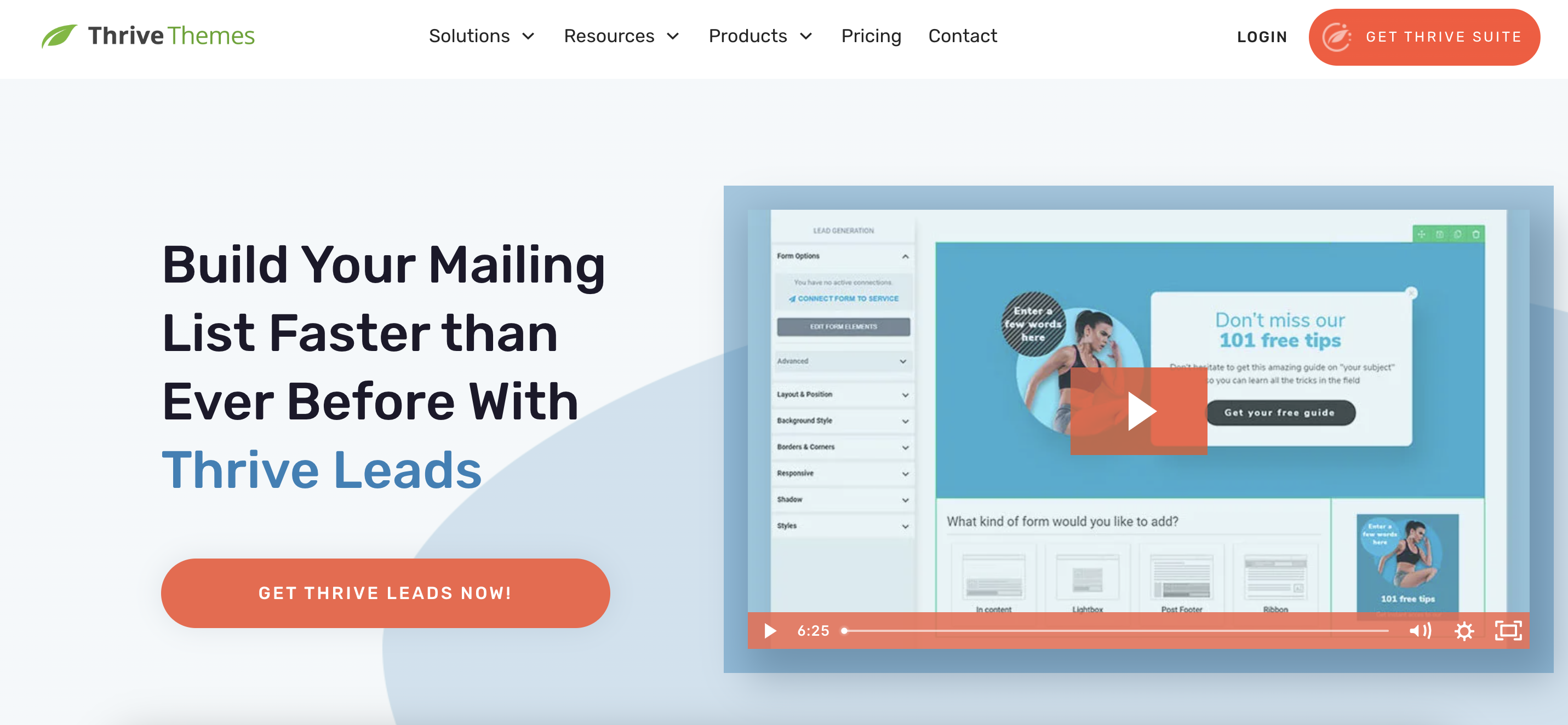 Thrive Leads best WordPress popup plugin