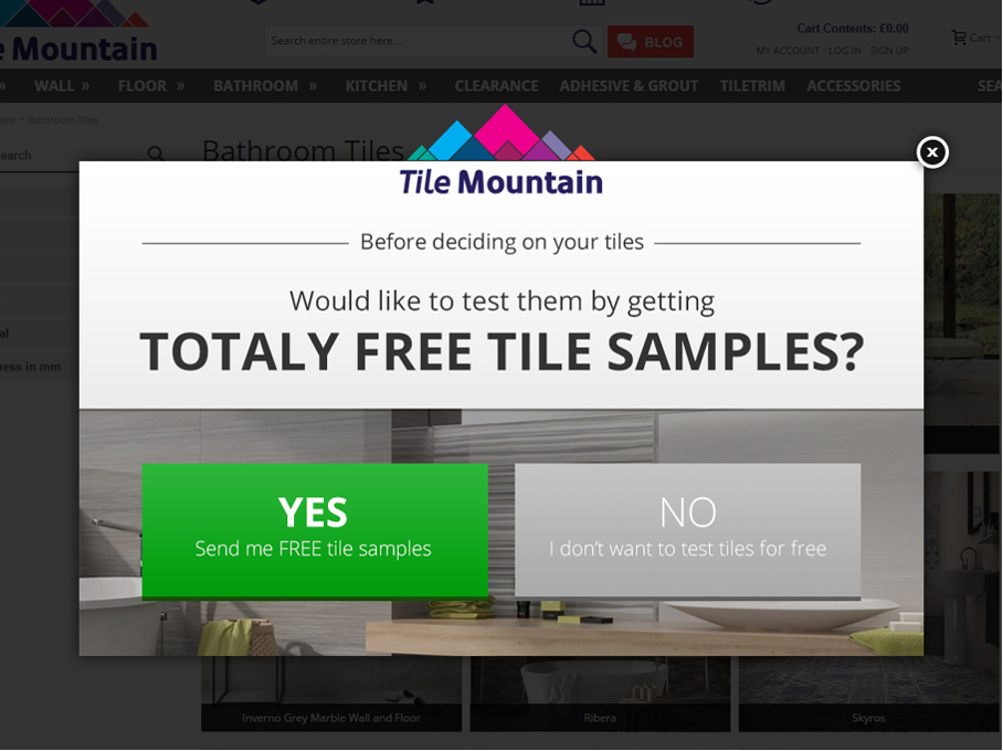 12 Awesome Lead Magnets for Ecommerce to Grow Your Revenue tile mountain free sample - 12 Awesome Lead Magnets for Ecommerce to Grow Your Revenue