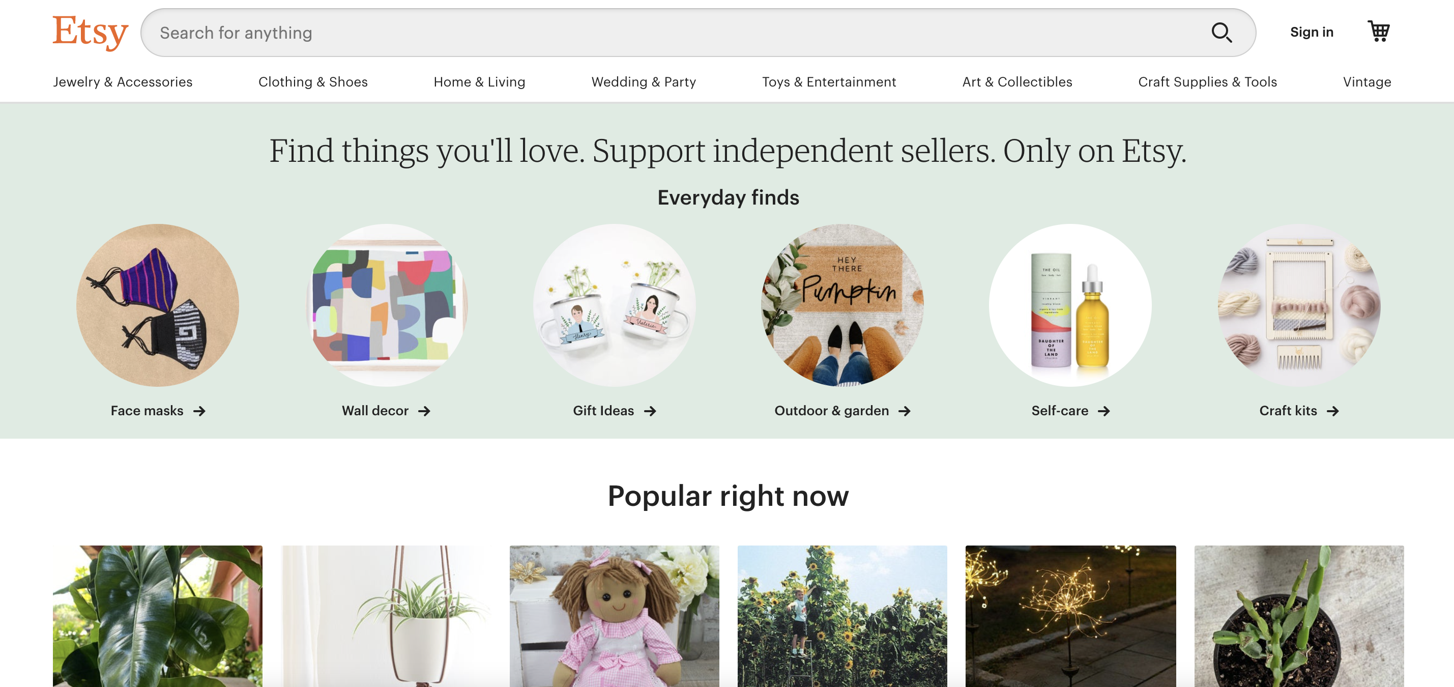 Etsy ecommerce platform