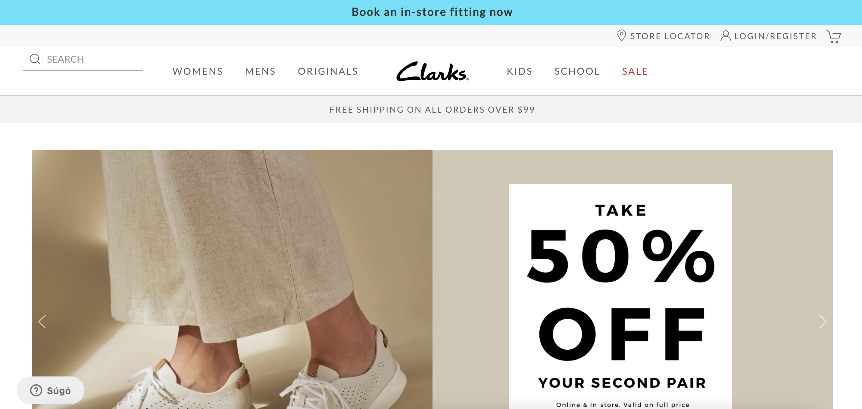 Clarks online store