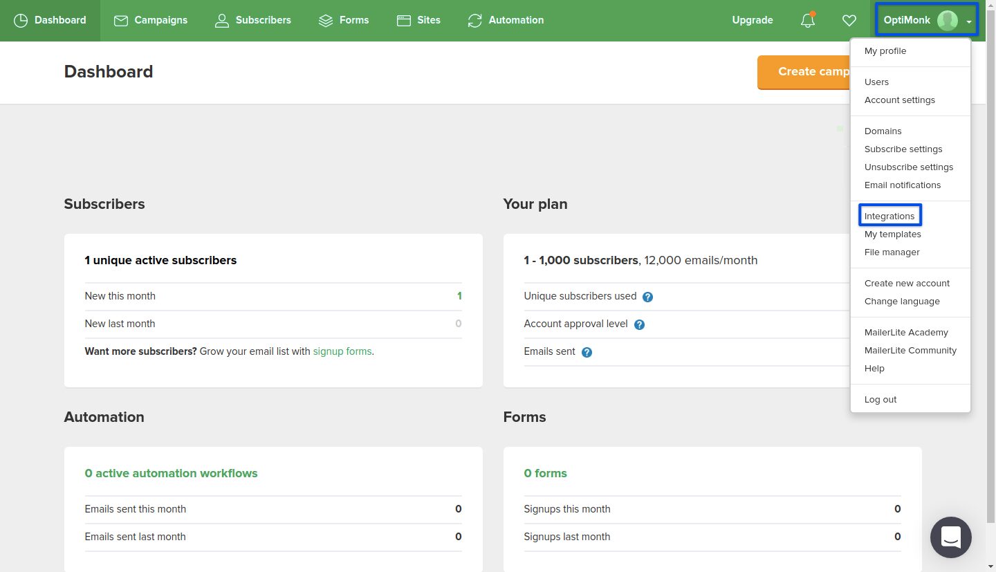 Grab your API key.