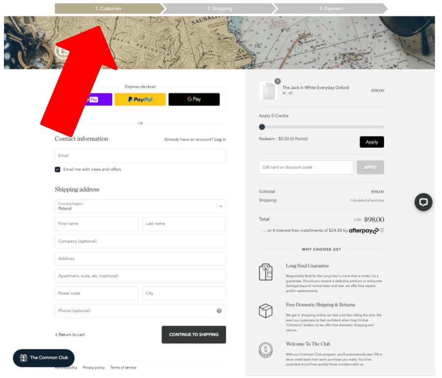 ecommerce progress bar