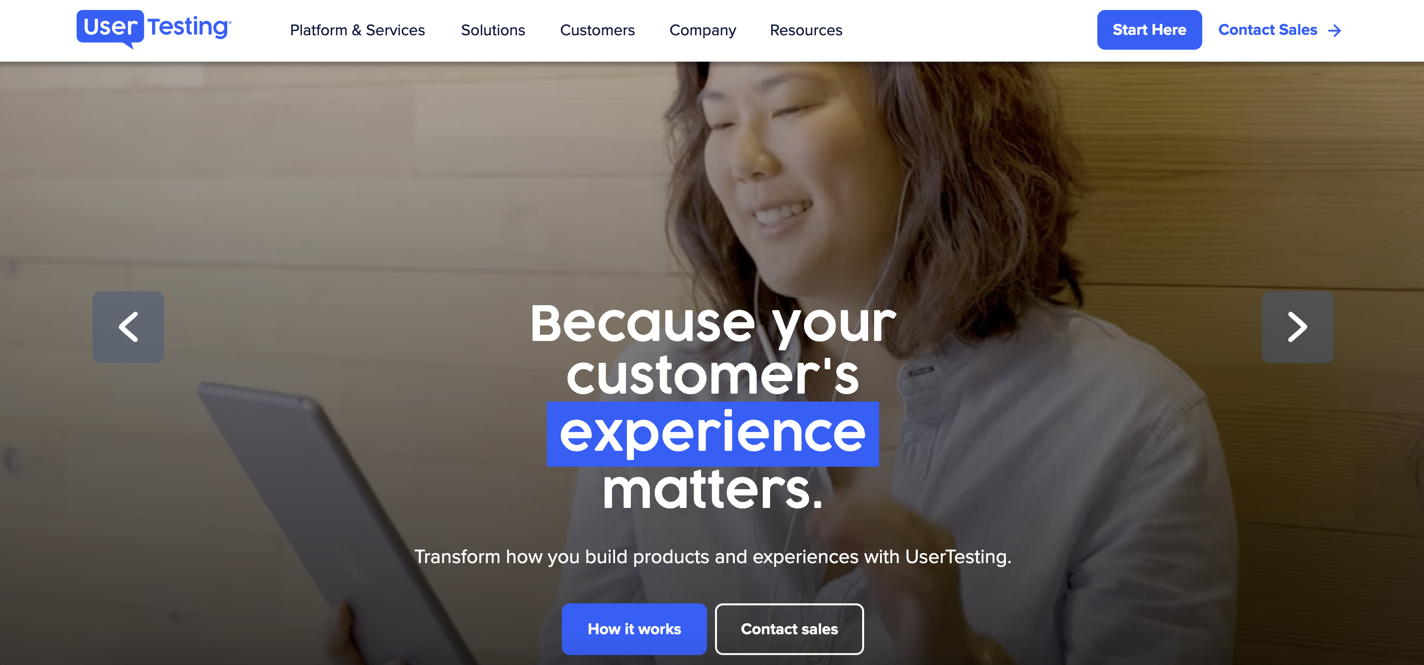 UserTesting website feedback tool