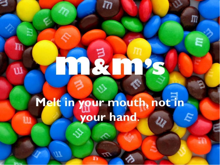 M&M's unique selling point