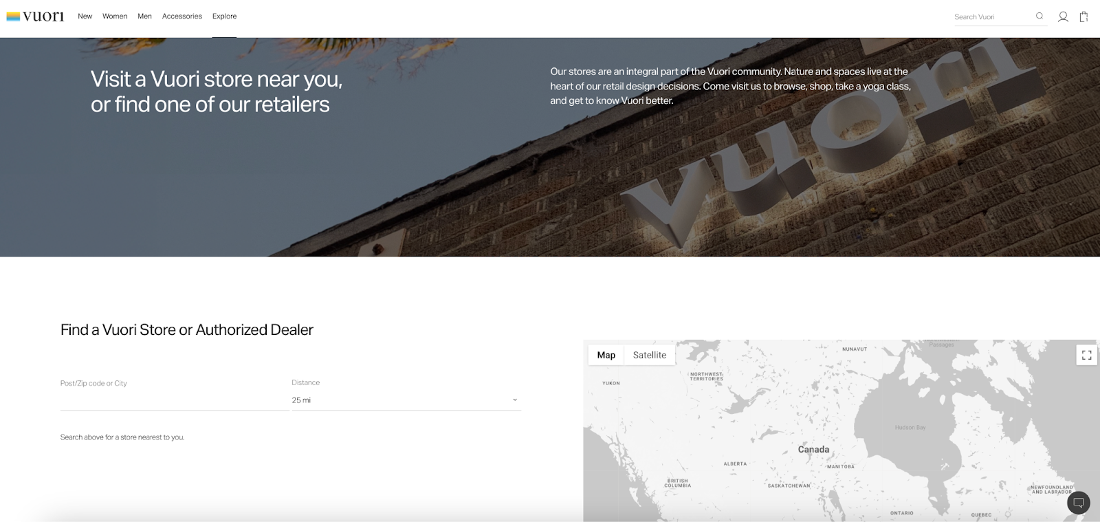 Vuori: local SEO by targeting