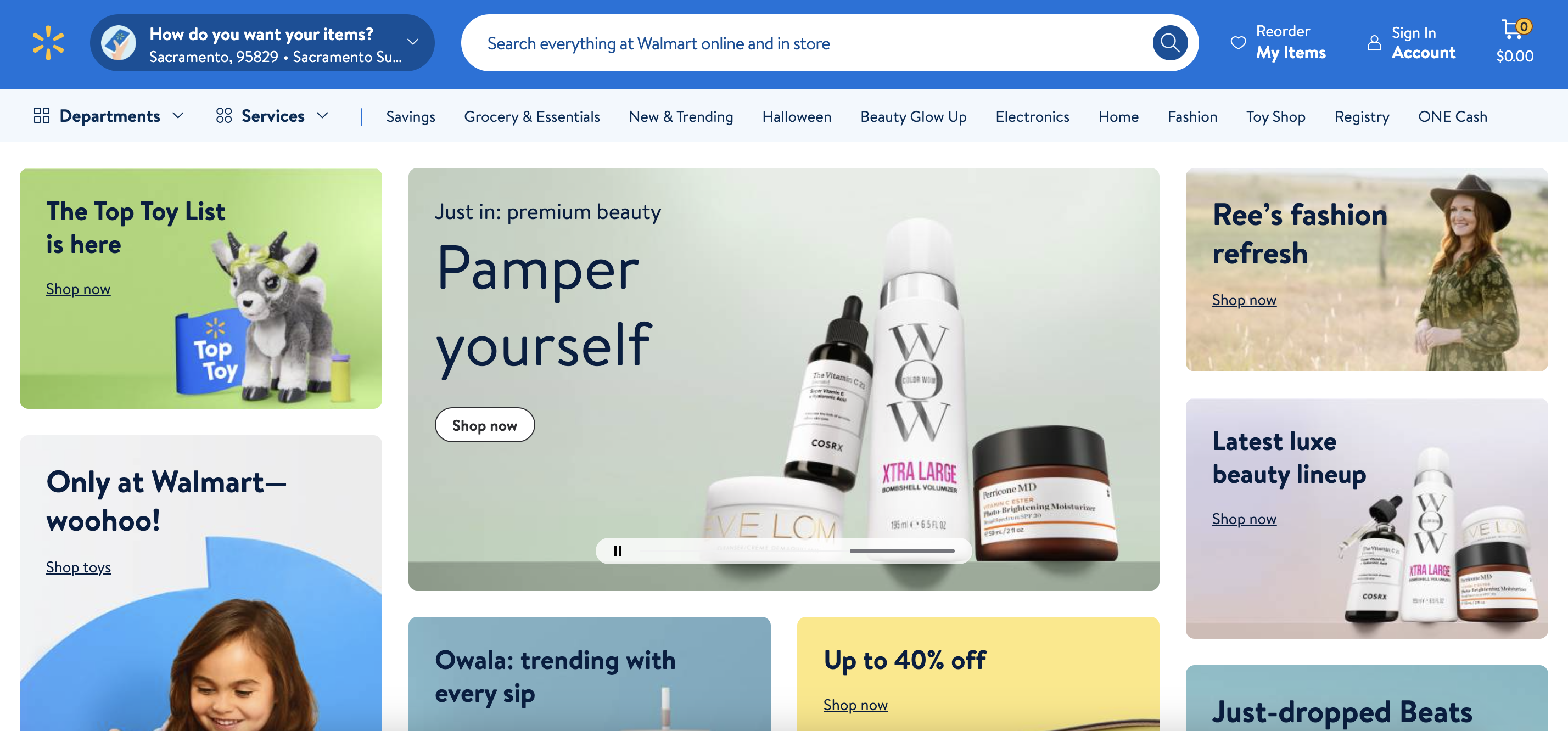 Walmart online store