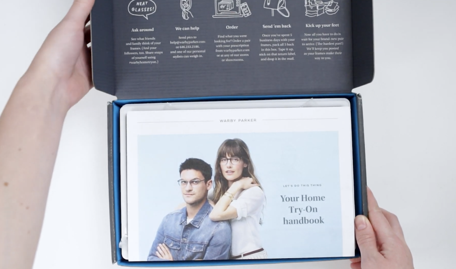 Warby Parker Home Try-On program