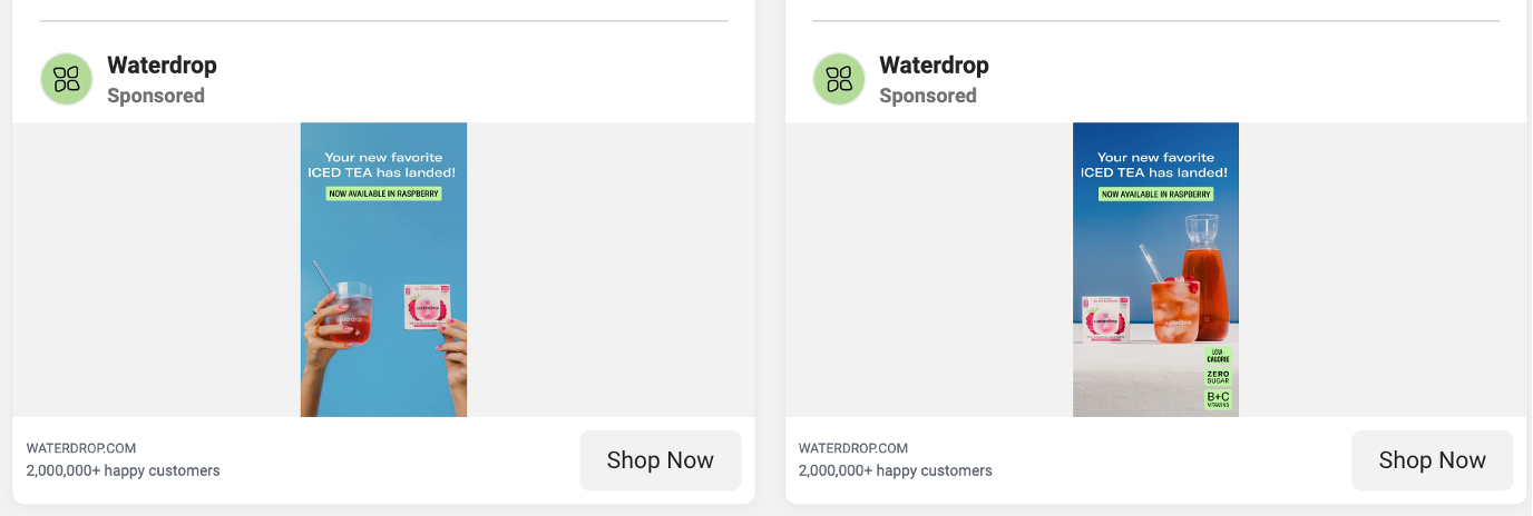 Waterdrop paid ads